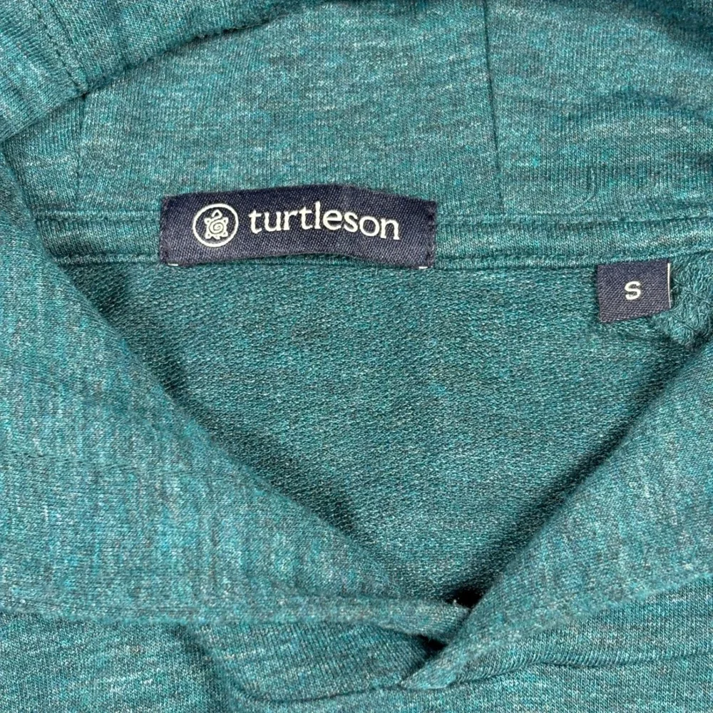 Turtleson Hoodie Mens Small Teal Heathered The Landings GC Performance Pullover